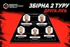 Символічна збірна 2 туру фінального етапу Другої ліги Parimatch